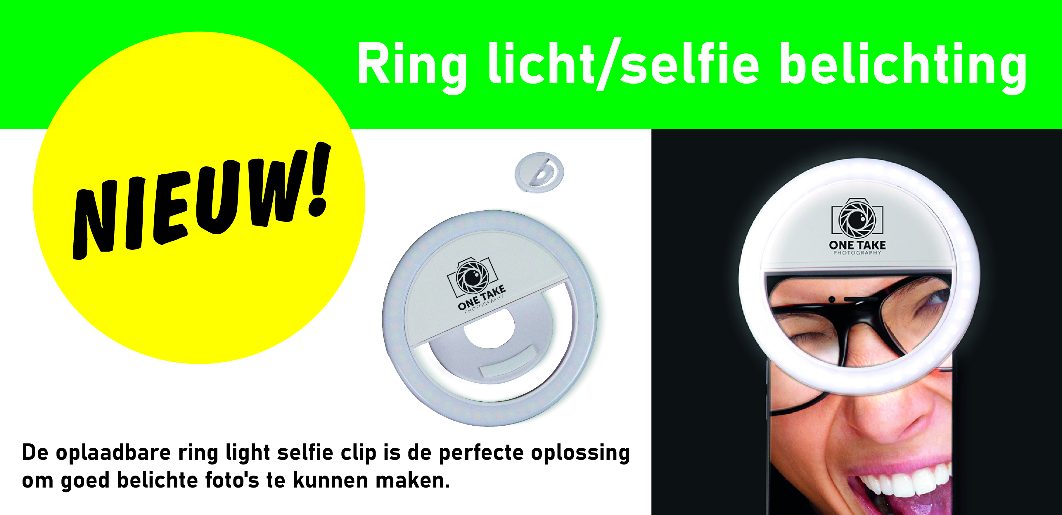 Ring licht/selfie belichting